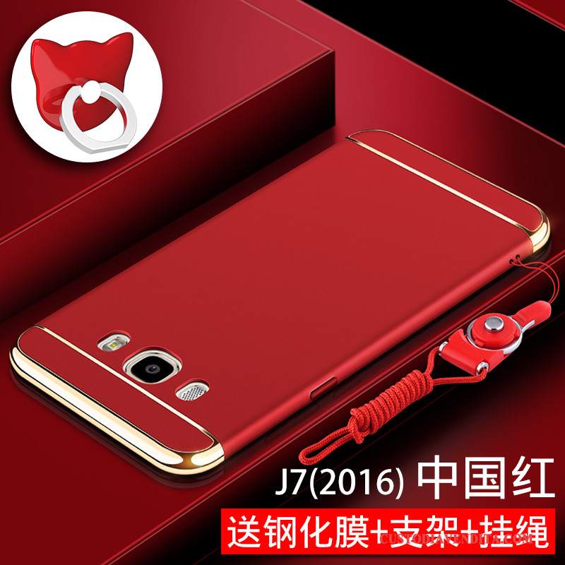 Custodia Samsung Galaxy J7 2015 Protezione Rosso Macchiati, Cover Samsung Galaxy J7 2015 Tutto Incluso Difficile