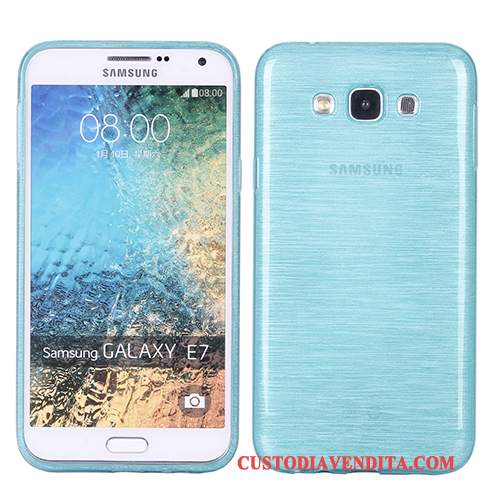 Custodia Samsung Galaxy J7 2015 Silicone Seta Morbido, Cover Samsung Galaxy J7 2015 Protezione Rosatelefono