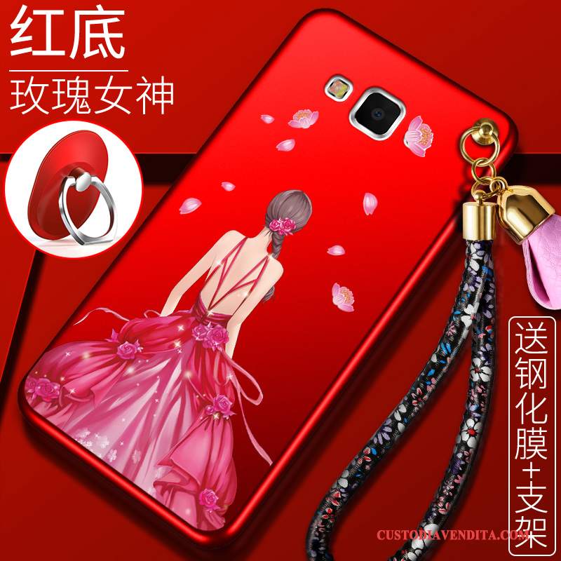 Custodia Samsung Galaxy J7 2016 Creativo Rosso Di Personalità, Cover Samsung Galaxy J7 2016 Silicone Grandetelefono