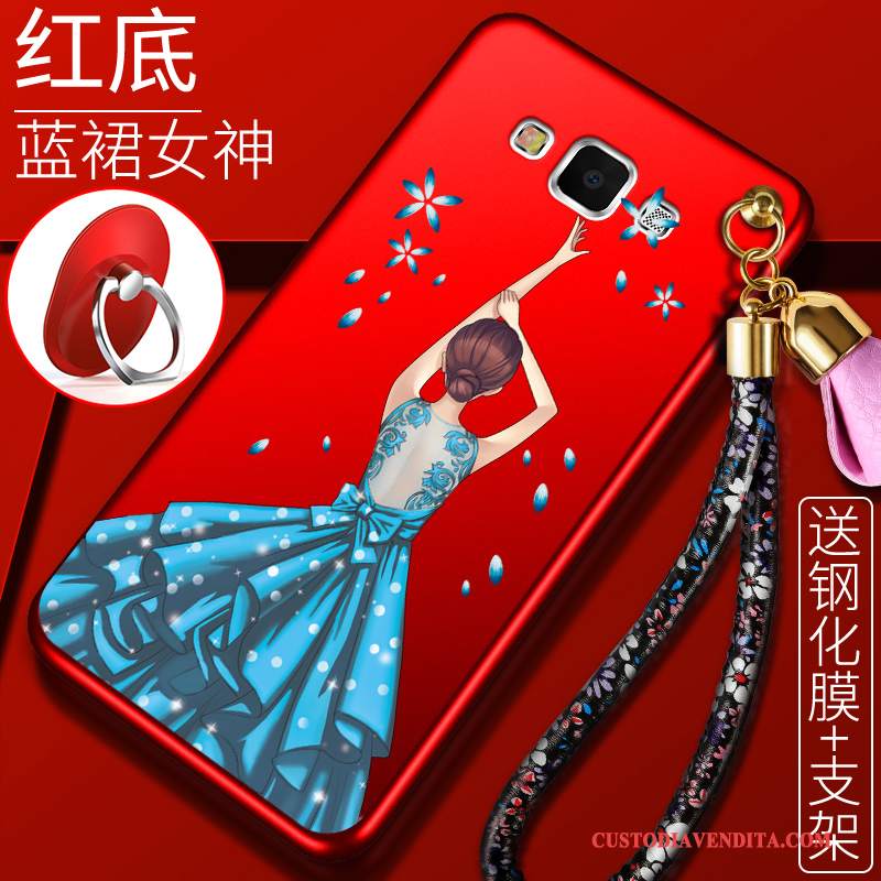 Custodia Samsung Galaxy J7 2016 Creativo Rosso Di Personalità, Cover Samsung Galaxy J7 2016 Silicone Grandetelefono