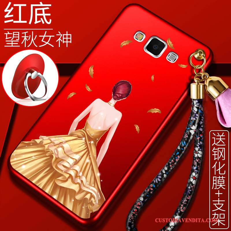 Custodia Samsung Galaxy J7 2016 Creativo Rosso Di Personalità, Cover Samsung Galaxy J7 2016 Silicone Grandetelefono