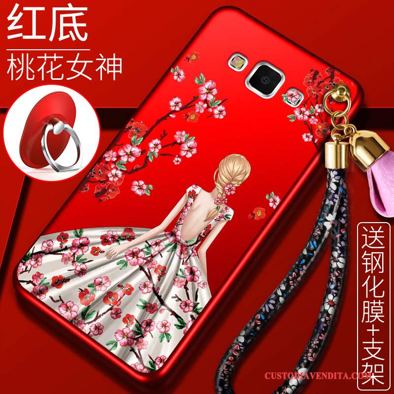 Custodia Samsung Galaxy J7 2016 Creativo Rosso Di Personalità, Cover Samsung Galaxy J7 2016 Silicone Grandetelefono