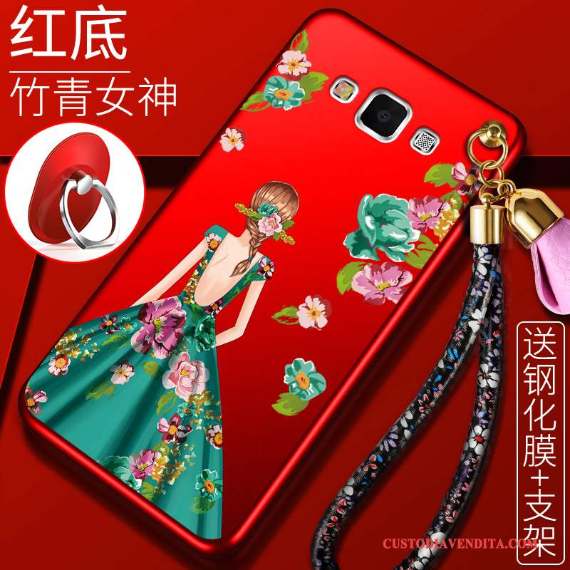 Custodia Samsung Galaxy J7 2016 Creativo Rosso Di Personalità, Cover Samsung Galaxy J7 2016 Silicone Grandetelefono