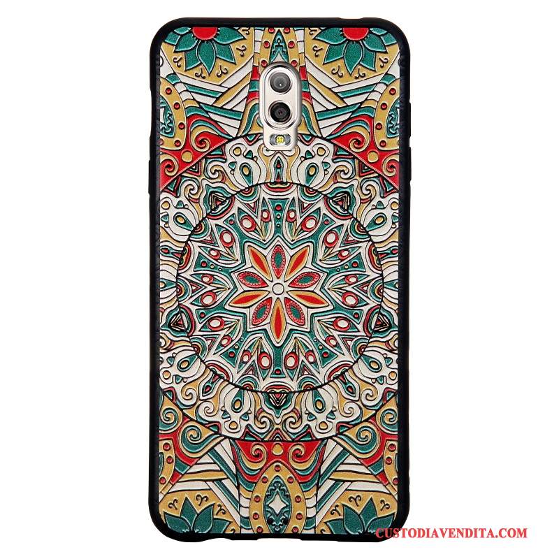 Custodia Samsung Galaxy J7 2016 Goffratura Affari Morbido, Cover Samsung Galaxy J7 2016 Cartone Animato Telefono