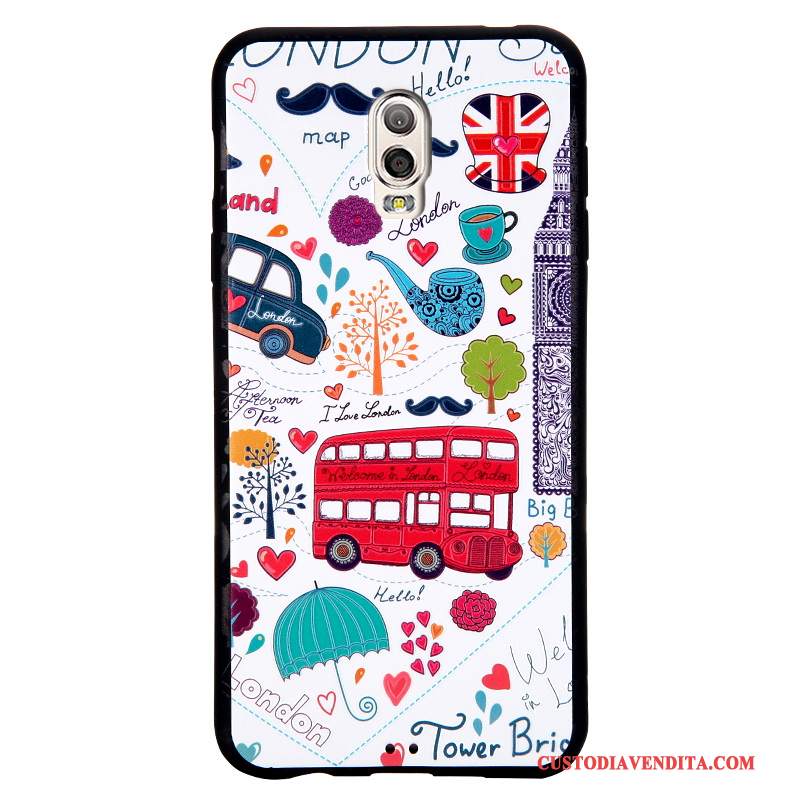 Custodia Samsung Galaxy J7 2016 Goffratura Affari Morbido, Cover Samsung Galaxy J7 2016 Cartone Animato Telefono