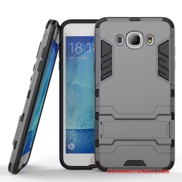 Custodia Samsung Galaxy J7 2016 Protezione Anti-caduta Tendenza, Cover Samsung Galaxy J7 2016 Argentotelefono