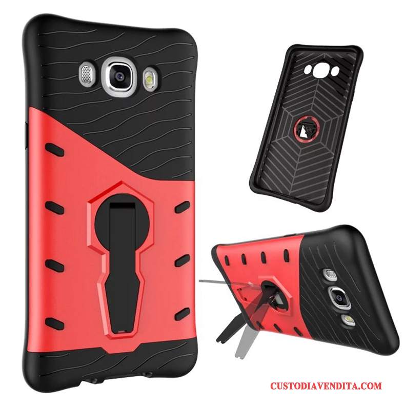 Custodia Samsung Galaxy J7 2016 Protezione Telefono Rosso, Cover Samsung Galaxy J7 2016 Tutto Incluso Anti-caduta