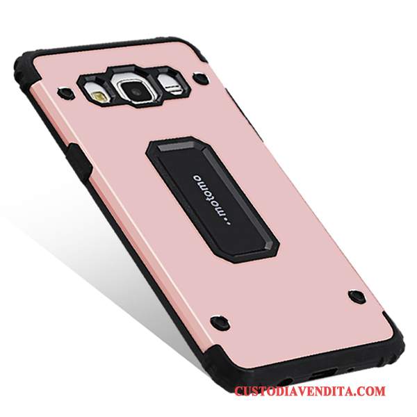 Custodia Samsung Galaxy J7 2016 Silicone Macchiati Tendenza, Cover Samsung Galaxy J7 2016 Telefono Rosa