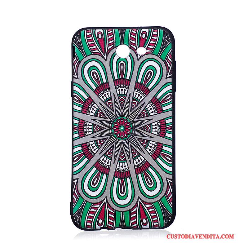 Custodia Samsung Galaxy J7 2017 Goffratura Tendenza Morbido, Cover Samsung Galaxy J7 2017 Colore Telefono