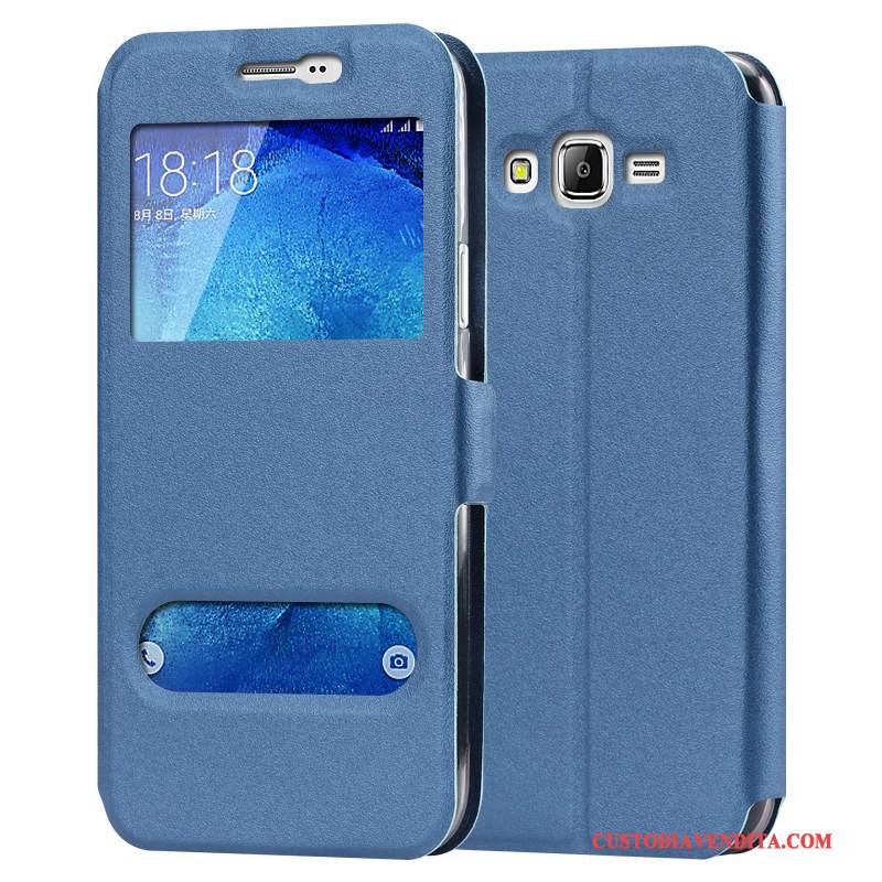 Custodia Samsung Galaxy J7 2017 Pelle Rossotelefono, Cover Samsung Galaxy J7 2017 Protezione Tutto Incluso