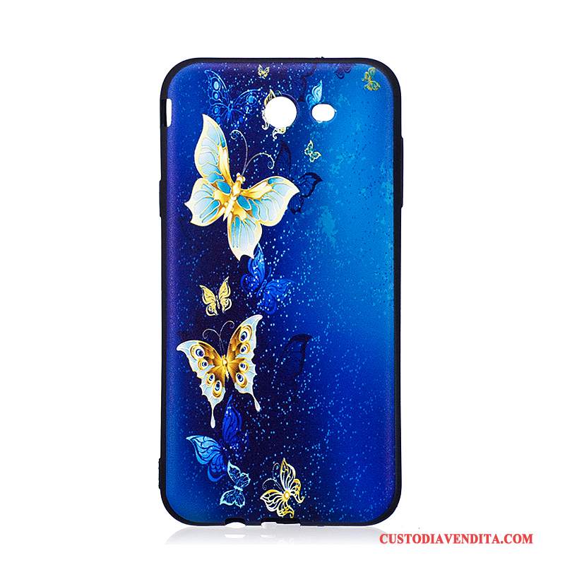 Custodia Samsung Galaxy J7 2017 Protezione Blu Tendenza, Cover Samsung Galaxy J7 2017 Colore Morbidotelefono