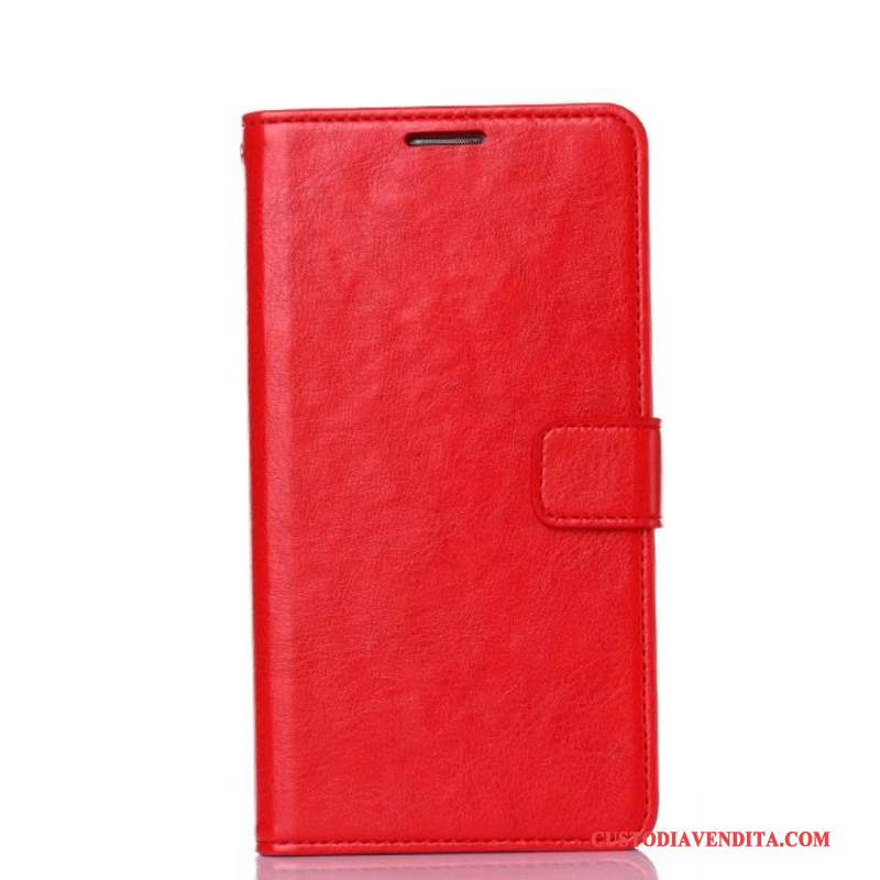 Custodia Samsung Galaxy J7 2017 Protezione Hemmingtelefono, Cover Samsung Galaxy J7 2017 Folio Rosso Anti-caduta