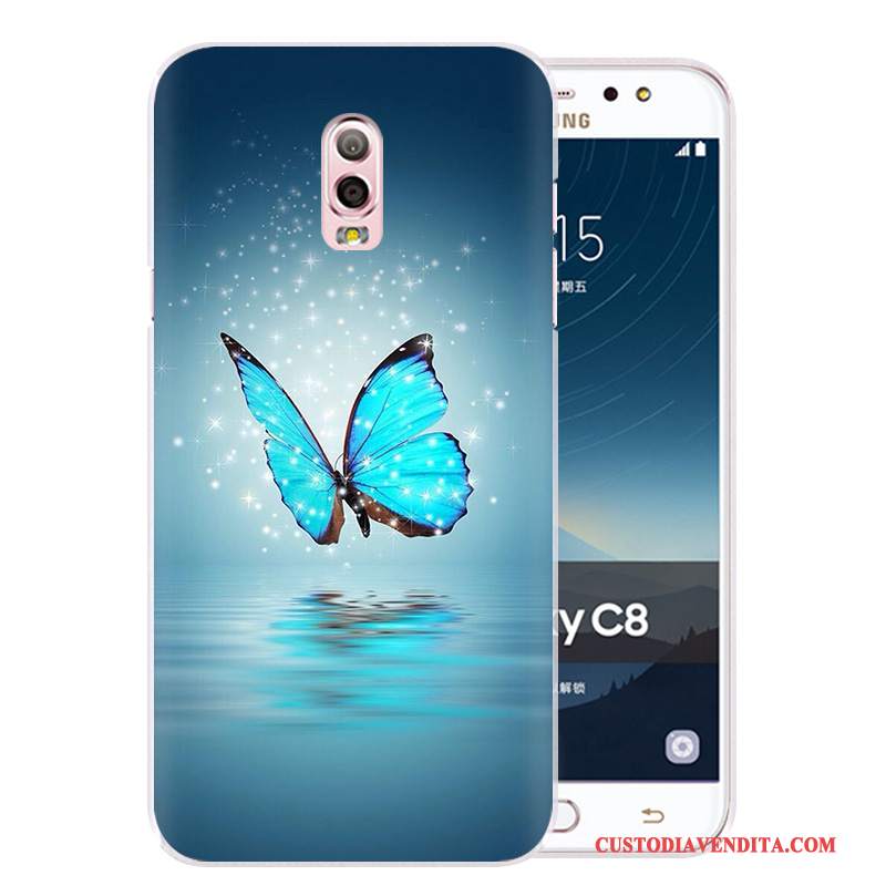 Custodia Samsung Galaxy J7 2017 Silicone Morbido Porpora, Cover Samsung Galaxy J7 2017 Protezione Telefono