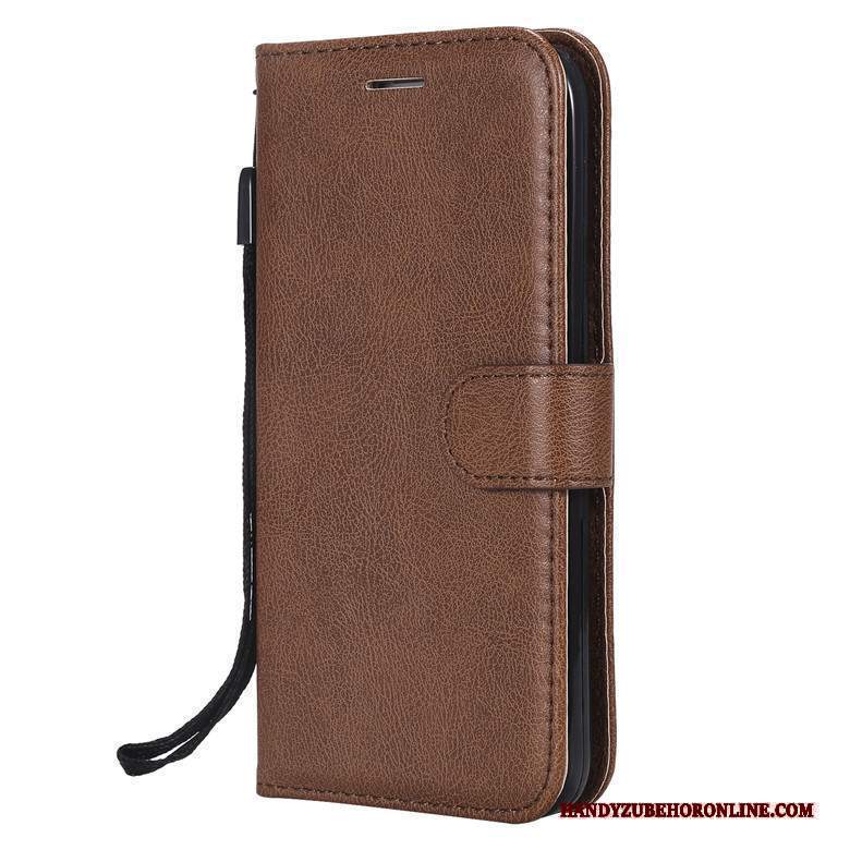 Custodia Samsung Galaxy M20 Pelle Anti-caduta Rosso, Cover Samsung Galaxy M20 Folio Morbidotelefono