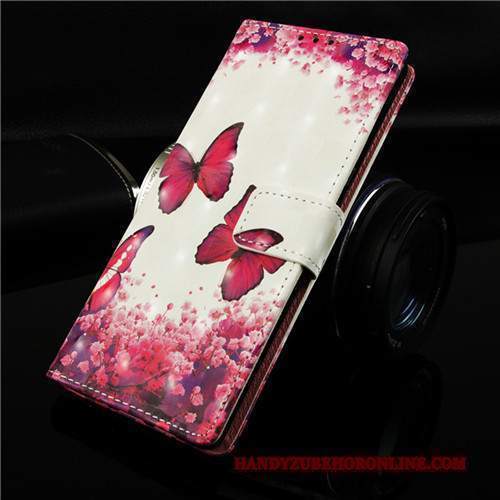 Custodia Samsung Galaxy M20 Pelle Rosa Anti-caduta, Cover Samsung Galaxy M20 Protezione Tendenza Tutto Incluso