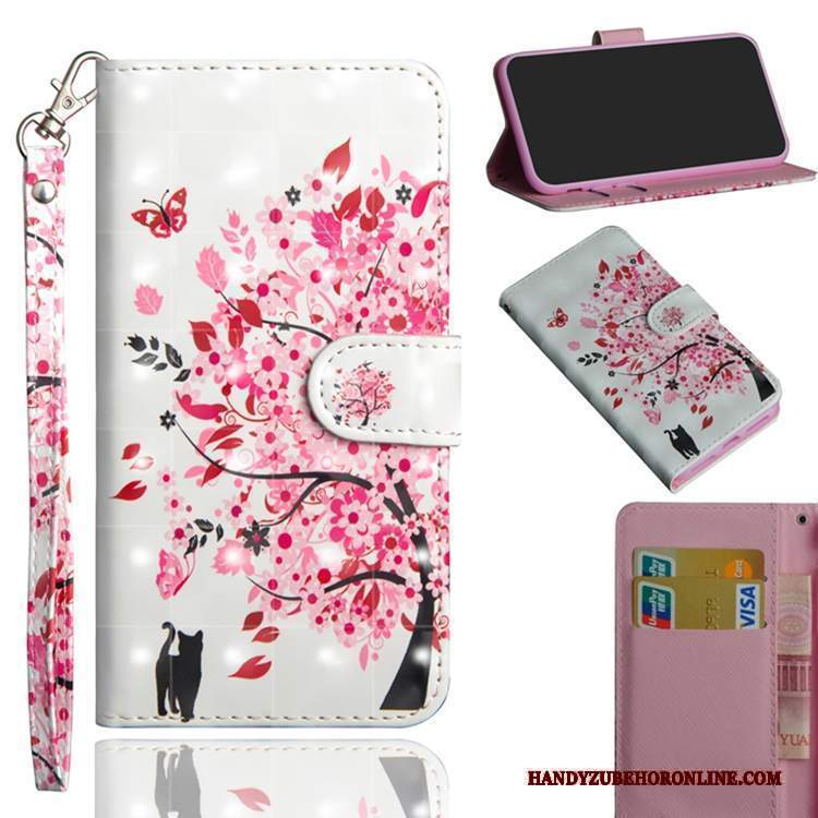 Custodia Samsung Galaxy M20 Pelle Rossotelefono, Cover Samsung Galaxy M20 Portafoglio