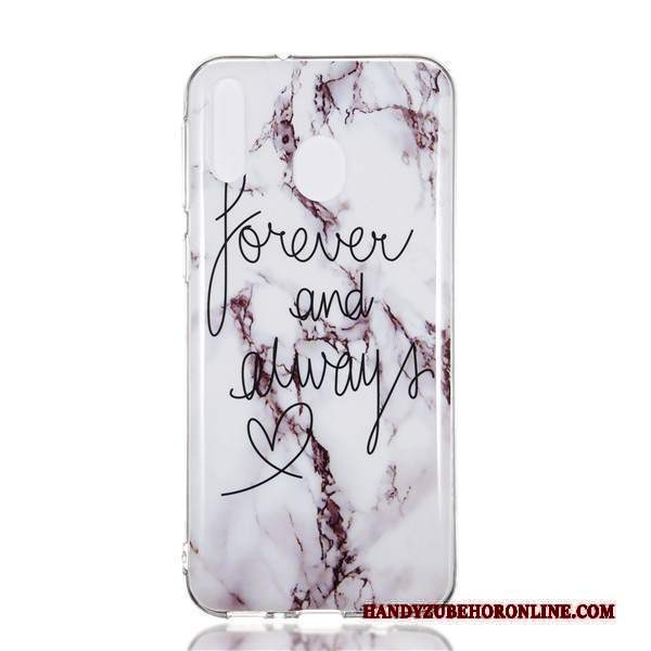 Custodia Samsung Galaxy M20 Silicone Grande Porpora, Cover Samsung Galaxy M20 Cartone Animato Telefono