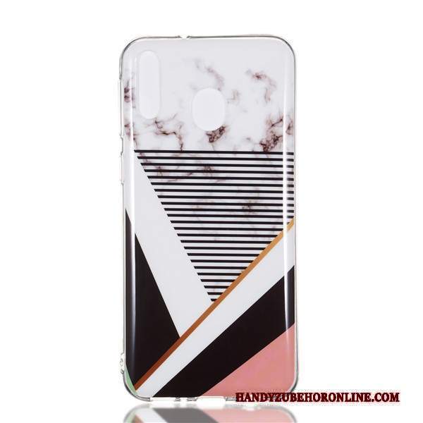 Custodia Samsung Galaxy M20 Silicone Grande Porpora, Cover Samsung Galaxy M20 Cartone Animato Telefono