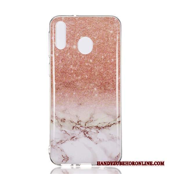 Custodia Samsung Galaxy M20 Silicone Grande Porpora, Cover Samsung Galaxy M20 Cartone Animato Telefono