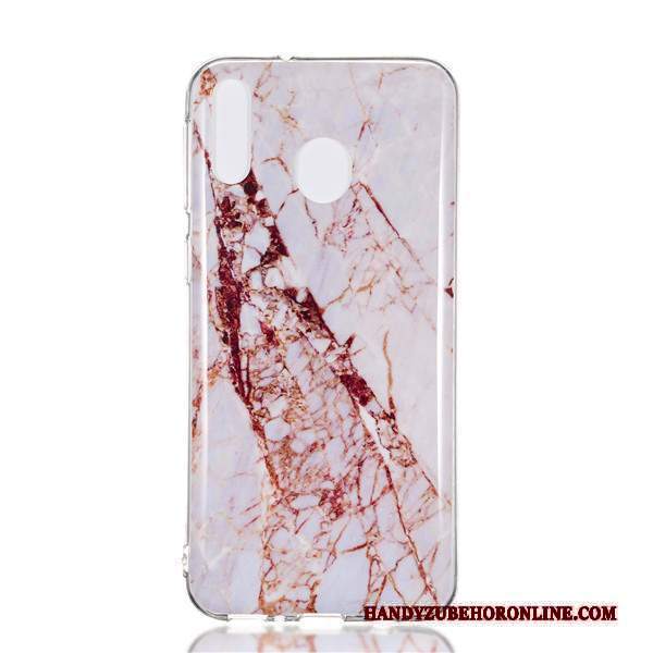 Custodia Samsung Galaxy M20 Silicone Grande Porpora, Cover Samsung Galaxy M20 Cartone Animato Telefono