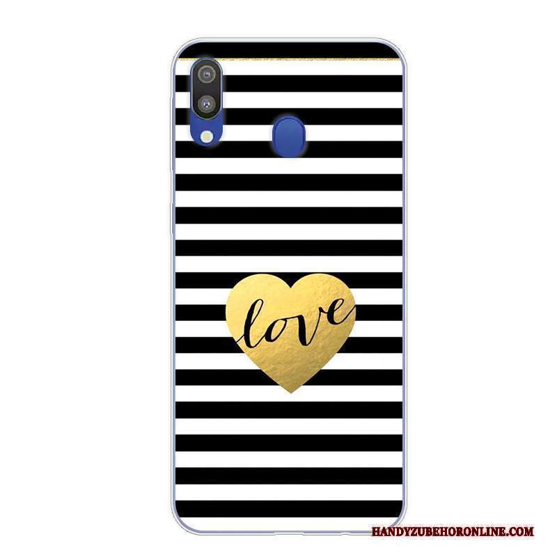 Custodia Samsung Galaxy M20 Vintage Arte Anti-caduta, Cover Samsung Galaxy M20 Protezione Rosatelefono