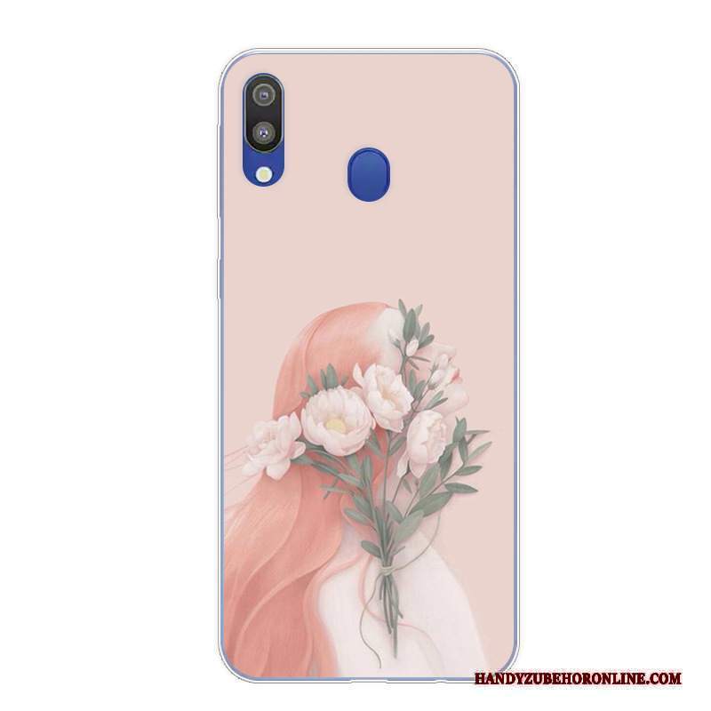 Custodia Samsung Galaxy M20 Vintage Arte Anti-caduta, Cover Samsung Galaxy M20 Protezione Rosatelefono