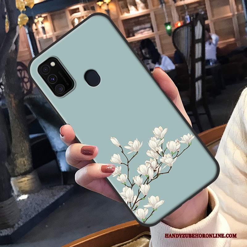 Custodia Samsung Galaxy M30s Cartone Animato Morbidotelefono, Cover Samsung Galaxy M30s Creativo Bianco Di Personalità