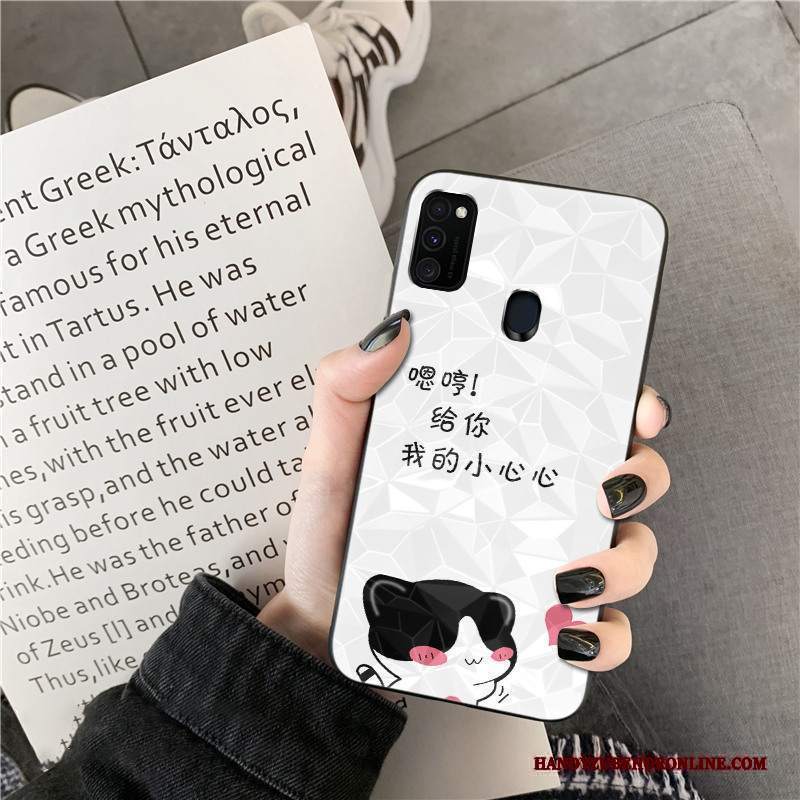 Custodia Samsung Galaxy M30s Creativo Amanti Forma Del Diamante, Cover Samsung Galaxy M30s Silicone Telefono Tendenza