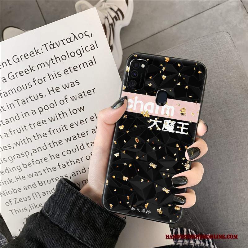 Custodia Samsung Galaxy M30s Creativo Amanti Forma Del Diamante, Cover Samsung Galaxy M30s Silicone Telefono Tendenza