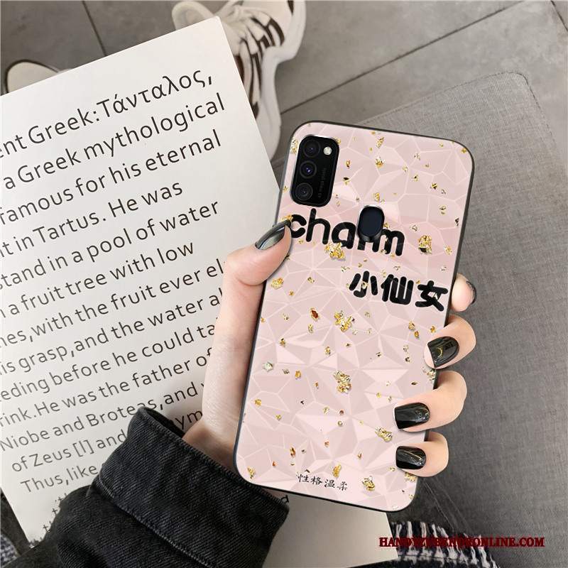 Custodia Samsung Galaxy M30s Creativo Amanti Forma Del Diamante, Cover Samsung Galaxy M30s Silicone Telefono Tendenza