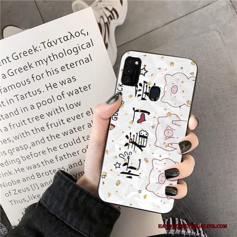 Custodia Samsung Galaxy M30s Creativo Amanti Forma Del Diamante, Cover Samsung Galaxy M30s Silicone Telefono Tendenza