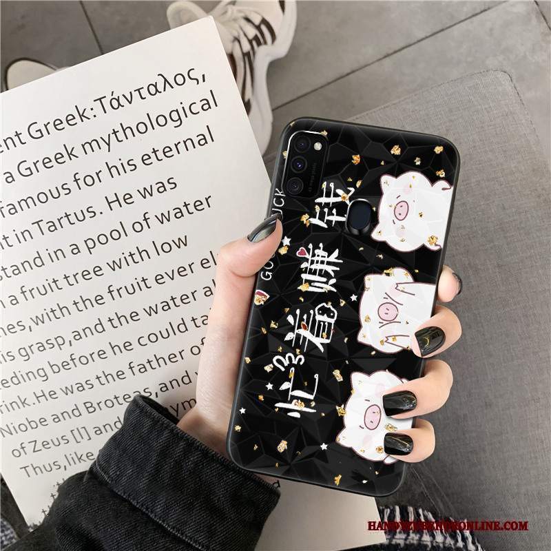 Custodia Samsung Galaxy M30s Creativo Amanti Forma Del Diamante, Cover Samsung Galaxy M30s Silicone Telefono Tendenza