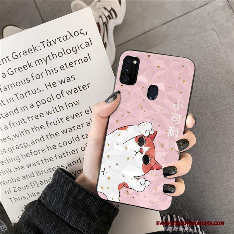 Custodia Samsung Galaxy M30s Creativo Amanti Forma Del Diamante, Cover Samsung Galaxy M30s Silicone Telefono Tendenza