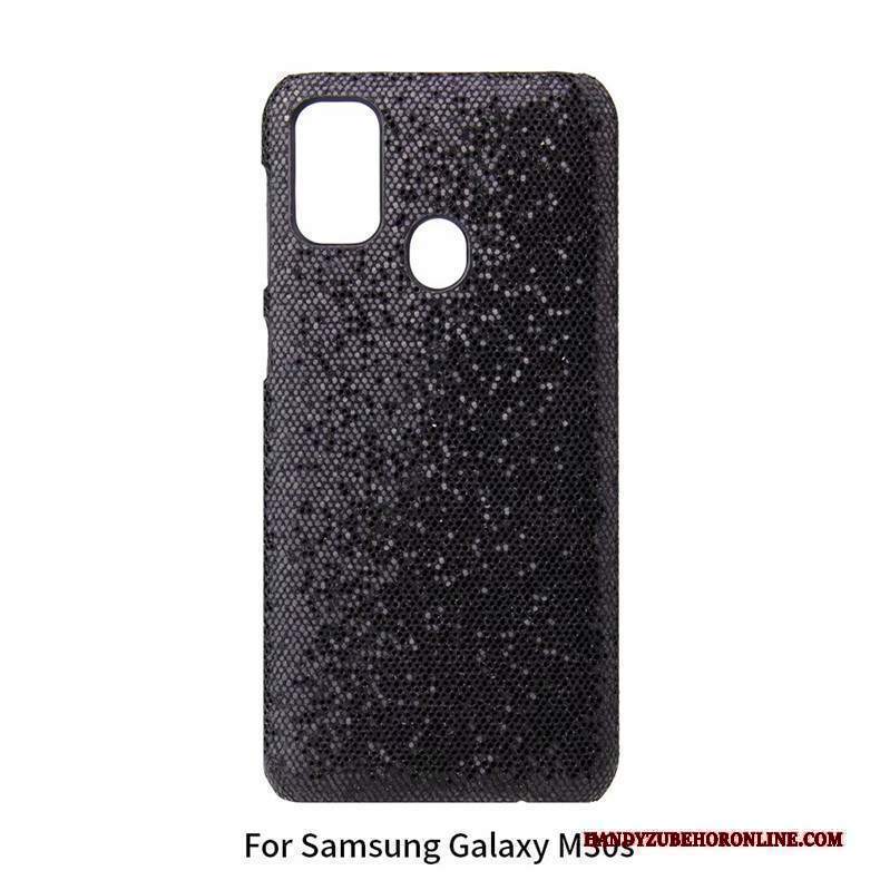 Custodia Samsung Galaxy M30s Creativo Marchio Di Tendenza Di Personalità, Cover Samsung Galaxy M30s Protezione Telefono Bianco