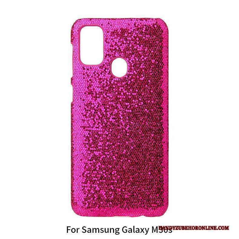 Custodia Samsung Galaxy M30s Creativo Marchio Di Tendenza Di Personalità, Cover Samsung Galaxy M30s Protezione Telefono Bianco