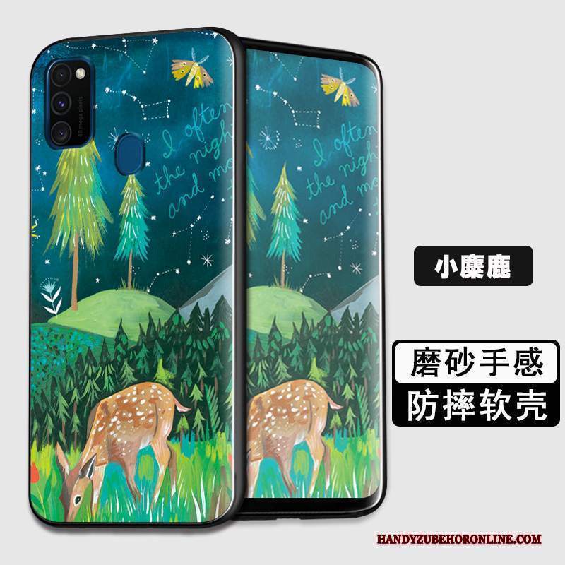 Custodia Samsung Galaxy M30s Creativo Morbidotelefono, Cover Samsung Galaxy M30s Silicone Di Personalità Nero