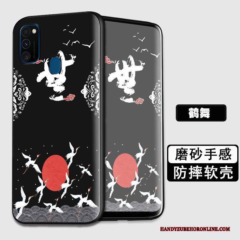 Custodia Samsung Galaxy M30s Creativo Morbidotelefono, Cover Samsung Galaxy M30s Silicone Di Personalità Nero