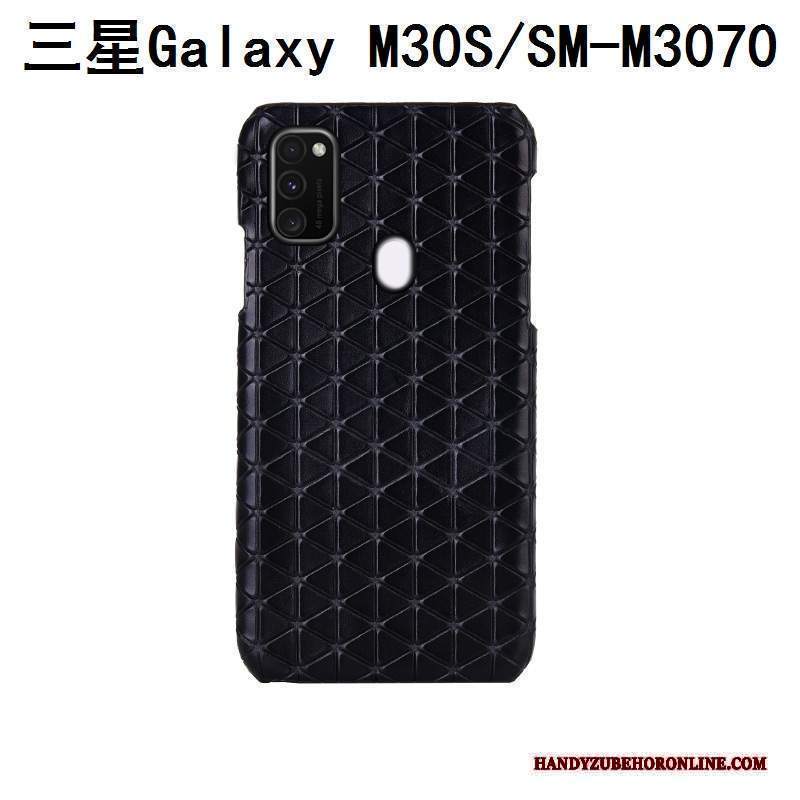 Custodia Samsung Galaxy M30s Pelle Anti-caduta Coperchio Posteriore, Cover Samsung Galaxy M30s Protezione A Quadritelefono