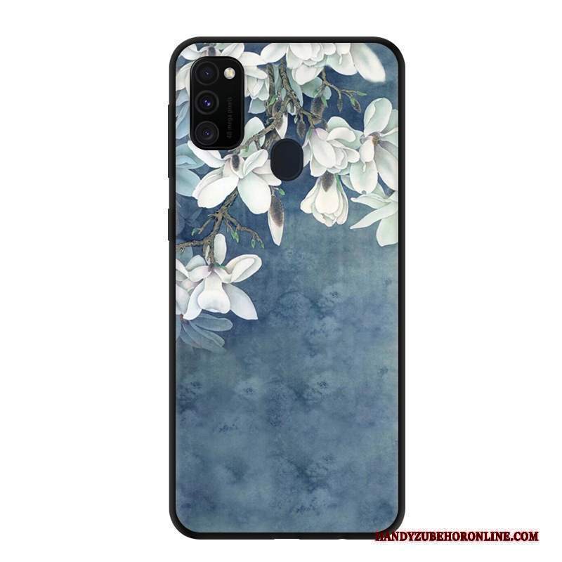 Custodia Samsung Galaxy M30s Protezione Macchiati Nero, Cover Samsung Galaxy M30s Morbido Rosa