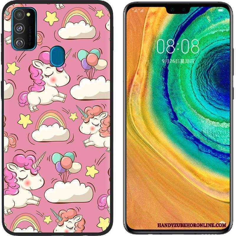 Custodia Samsung Galaxy M30s Protezione Panno Morbido, Cover Samsung Galaxy M30s Cartone Animato Telefono Anti-caduta