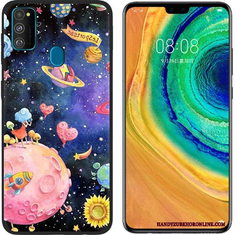 Custodia Samsung Galaxy M30s Protezione Panno Morbido, Cover Samsung Galaxy M30s Cartone Animato Telefono Anti-caduta