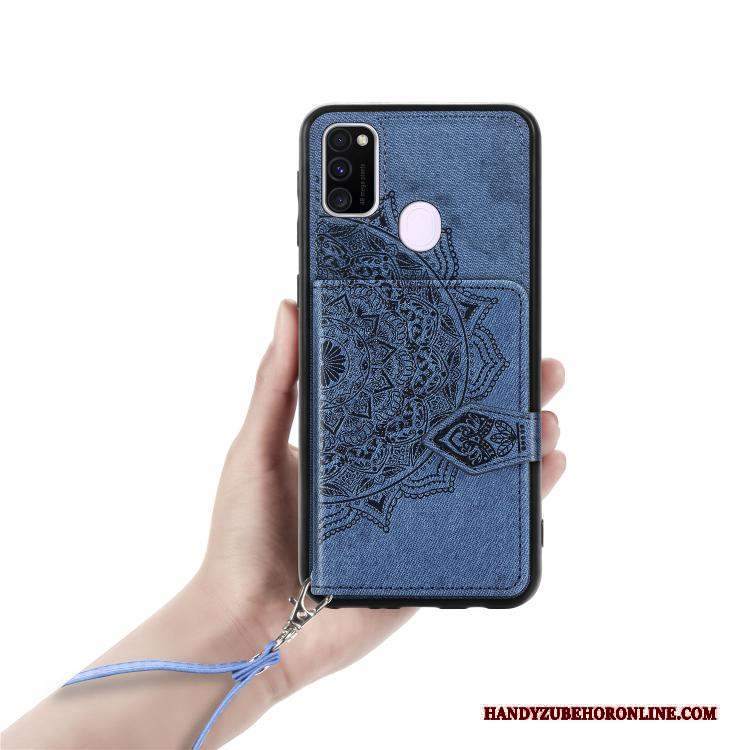 Custodia Samsung Galaxy M30s Protezione Panno Ornamenti Appesi, Cover Samsung Galaxy M30s Rossotelefono