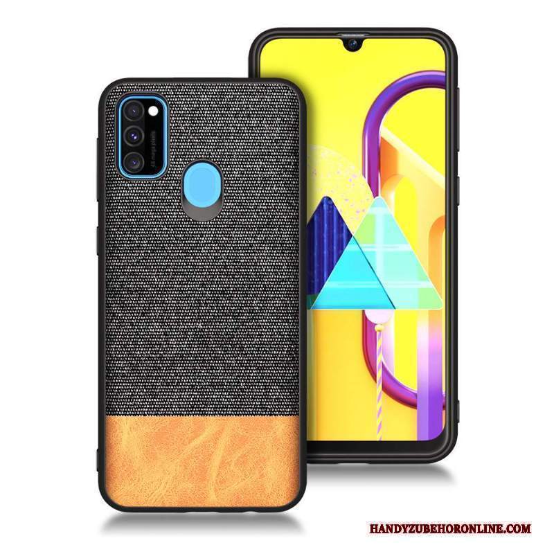 Custodia Samsung Galaxy M30s Silicone Morbido Blu, Cover Samsung Galaxy M30s Protezione Tutto Incluso Anti-caduta