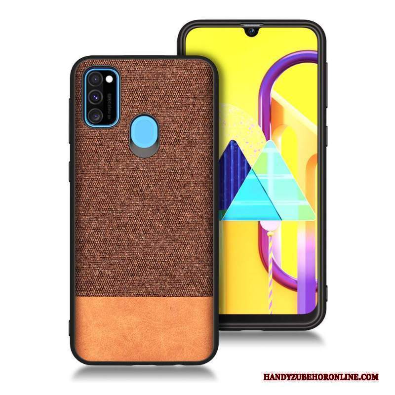 Custodia Samsung Galaxy M30s Silicone Morbido Blu, Cover Samsung Galaxy M30s Protezione Tutto Incluso Anti-caduta