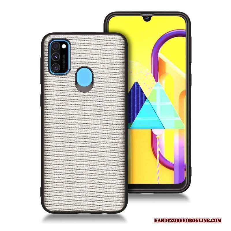 Custodia Samsung Galaxy M30s Silicone Morbido Blu, Cover Samsung Galaxy M30s Protezione Tutto Incluso Anti-caduta