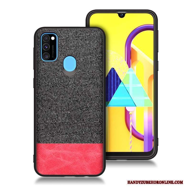 Custodia Samsung Galaxy M30s Silicone Morbido Blu, Cover Samsung Galaxy M30s Protezione Tutto Incluso Anti-caduta