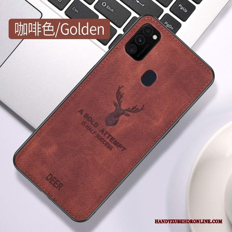 Custodia Samsung Galaxy M30s Silicone Ornamenti Appesi Grigio, Cover Samsung Galaxy M30s Protezione Panno Anti-caduta