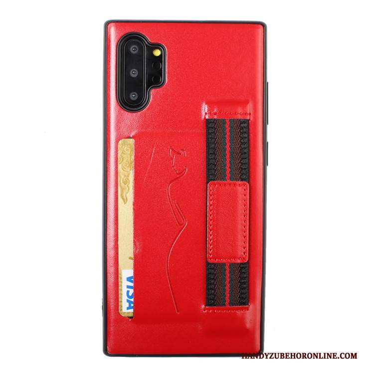 Custodia Samsung Galaxy Note 10+ Carta Morbido, Cover Samsung Galaxy Note 10+ Rossotelefono