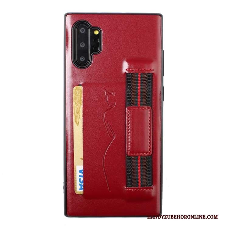 Custodia Samsung Galaxy Note 10+ Carta Morbido, Cover Samsung Galaxy Note 10+ Rossotelefono