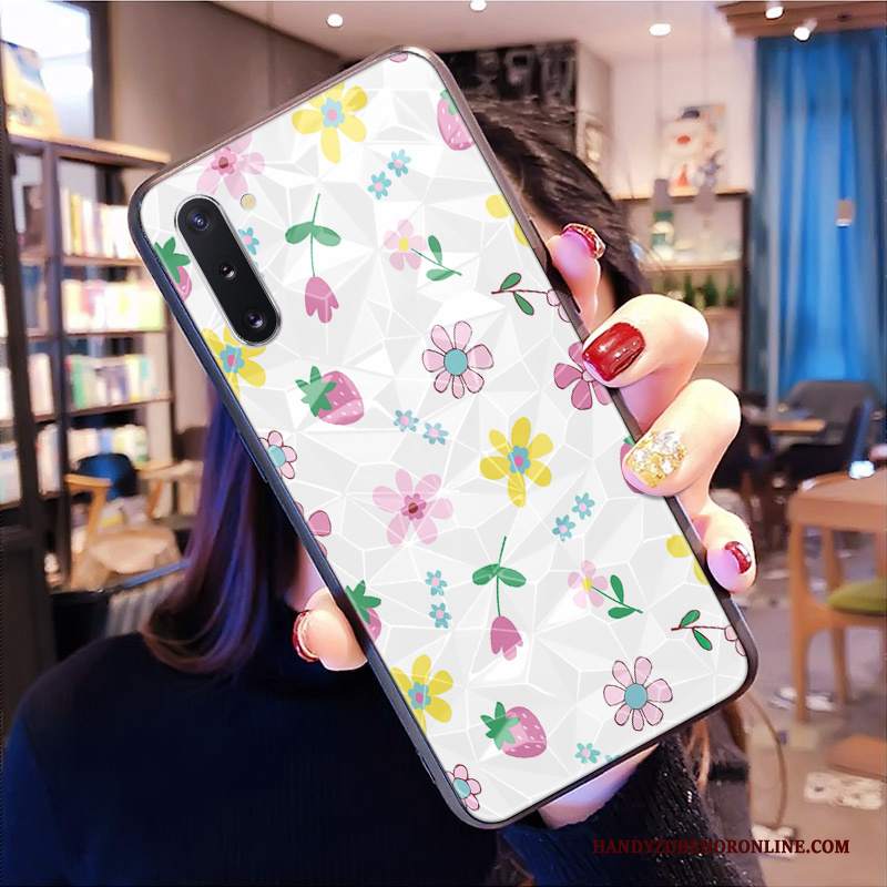 Custodia Samsung Galaxy Note 10 Cartone Animato Fresco Forma Del Diamante, Cover Samsung Galaxy Note 10 Verde Tutto Incluso